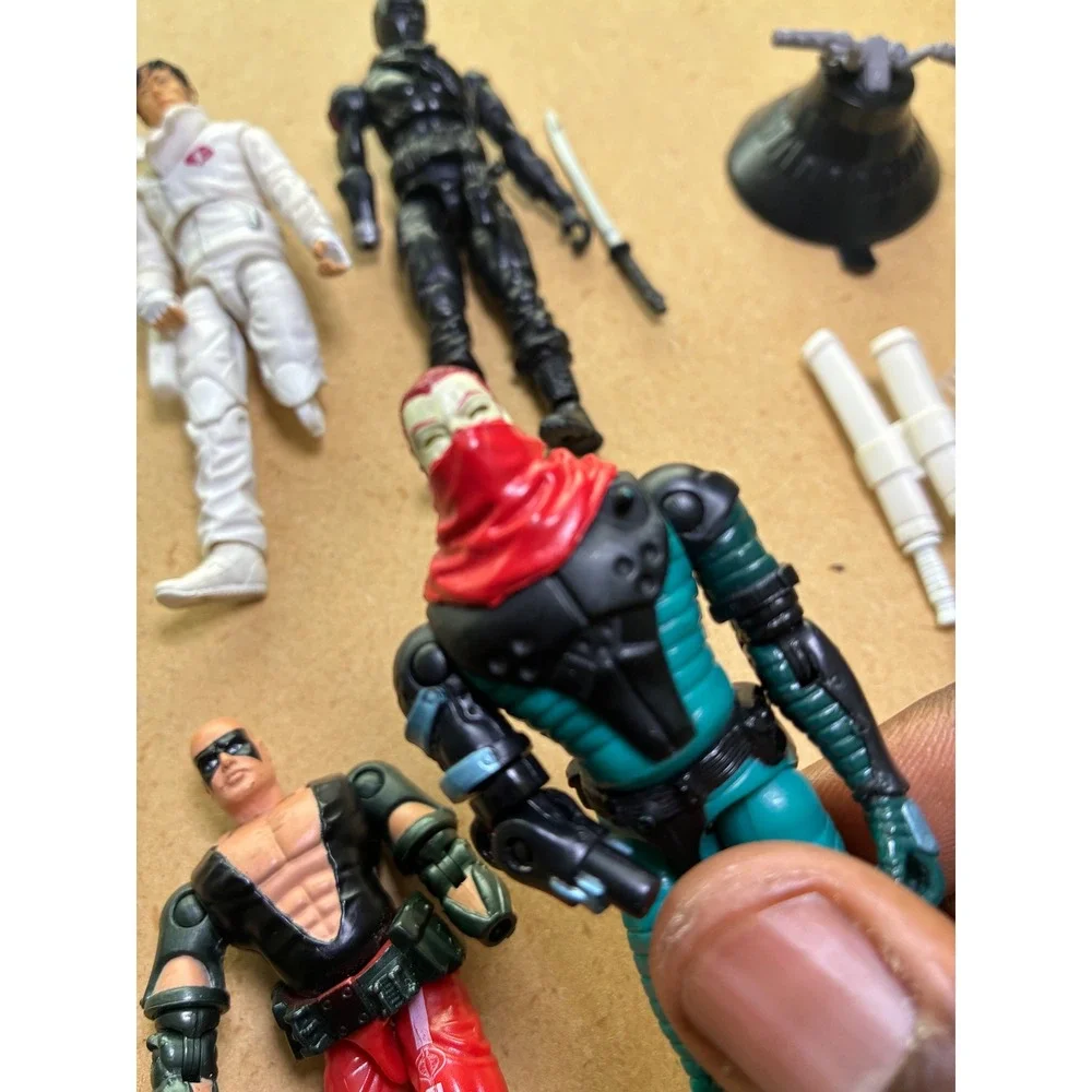 GI Joe Parts Lot Zartan v4 Overkill v2 Snake Eyes v23 Storm Shadow 2002-09